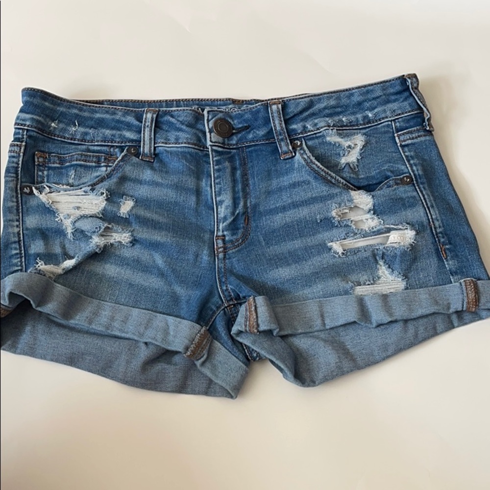American eagle denim jean shorts